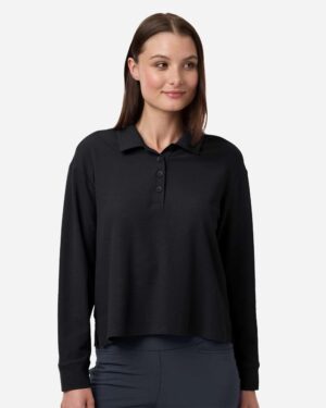 Adidas Women's Beyond Long Sleeve Loose Polo - Image 4