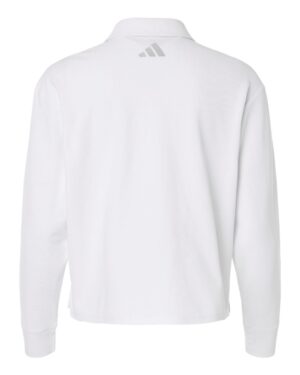 Adidas Women's Beyond Long Sleeve Loose Polo - Image 14