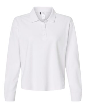 Adidas Women's Beyond Long Sleeve Loose Polo - Image 13