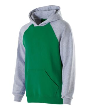 Holloway Youth Cotton/Poly Fleece Banner Hooded Sweatshirt - Image 3