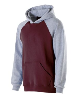 Holloway Youth Cotton/Poly Fleece Banner Hooded Sweatshirt - Image 4