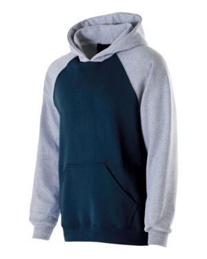 Holloway Youth Cotton/Poly Fleece Banner Hooded Sweatshirt - Image 5