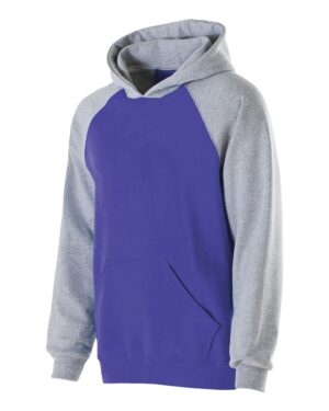 Holloway Youth Cotton/Poly Fleece Banner Hooded Sweatshirt - Image 6