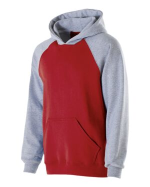 Holloway Youth Cotton/Poly Fleece Banner Hooded Sweatshirt - Image 7