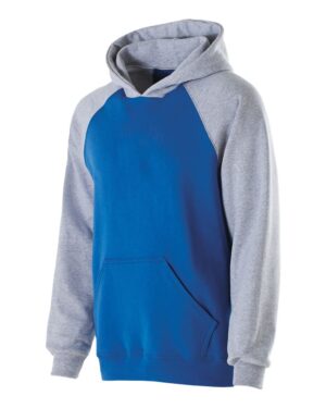 Holloway Youth Cotton/Poly Fleece Banner Hooded Sweatshirt - Image 9