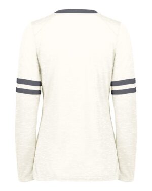 Holloway Women's Eco Revive™ Monterey Long Sleeve V-Neck T-Shirt - Image 5