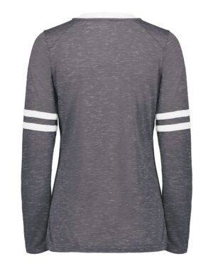 Holloway Women's Eco Revive™ Monterey Long Sleeve V-Neck T-Shirt - Image 11