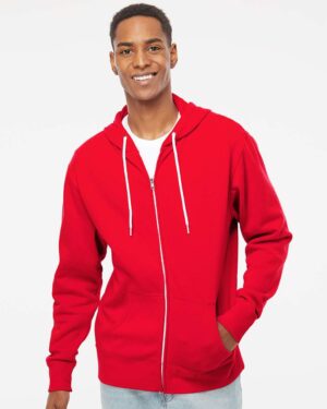 Independent Trading Co. Unisex Lightweight Full-Zip Hooded Sweatshirt - Image 52