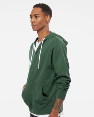 Independent Trading Co. Unisex Lightweight Full-Zip Hooded Sweatshirt - Image 5