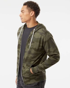 Independent Trading Co. Unisex Lightweight Full-Zip Hooded Sweatshirt - Image 35