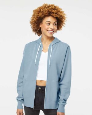 Independent Trading Co. Unisex Lightweight Full-Zip Hooded Sweatshirt - Image 46