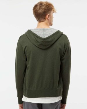 Independent Trading Co. Unisex Heathered French Terry Full-Zip Hooded Sweatshirt - Image 33