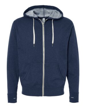 Independent Trading Co. Unisex Heathered French Terry Full-Zip Hooded Sweatshirt - Image 19