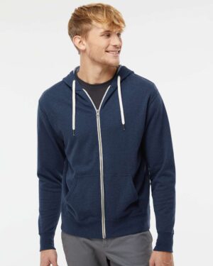 Independent Trading Co. Unisex Heathered French Terry Full-Zip Hooded Sweatshirt - Image 22