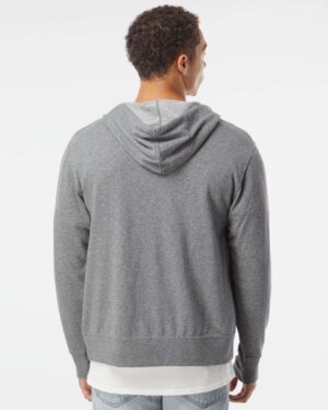 Independent Trading Co. Unisex Heathered French Terry Full-Zip Hooded Sweatshirt - Image 39