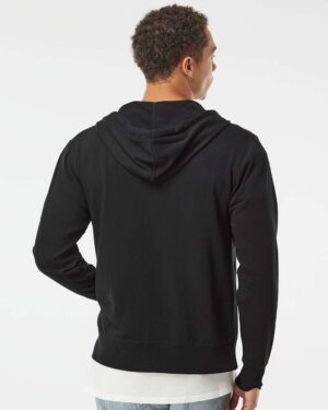 Independent Trading Co. Unisex Heathered French Terry Full-Zip Hooded Sweatshirt - Image 6