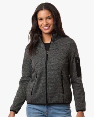 North End Women's Jasper Full-Zip Fleece Jacket - Image 3