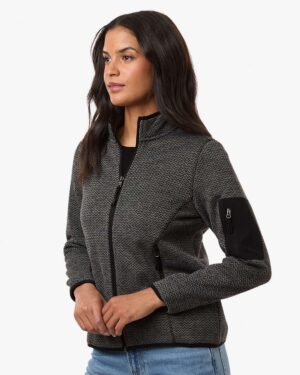 North End Women's Jasper Full-Zip Fleece Jacket - Image 4