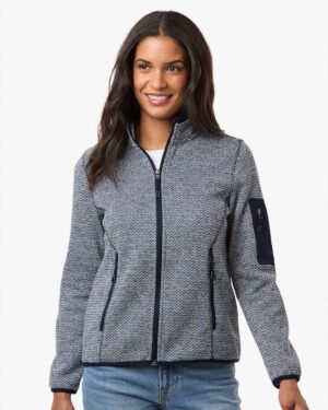 North End Women's Jasper Full-Zip Fleece Jacket - Image 8