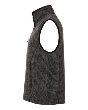 North End Men's Jasper Jacquard Fleece Vest - Image 3