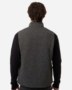 North End Men's Jasper Jacquard Fleece Vest - Image 6