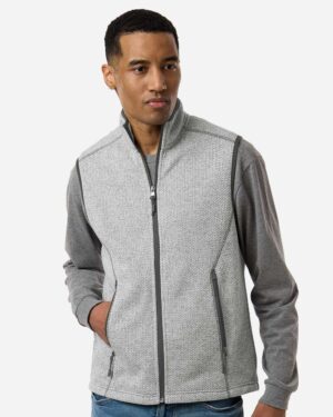 North End Men's Jasper Jacquard Fleece Vest - Image 12