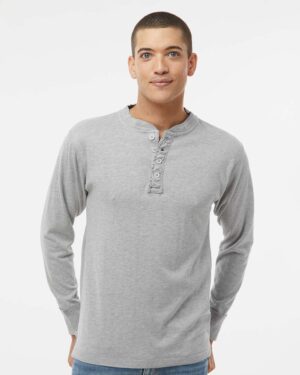 J. America Men's Vintage Brushed Jersey Henley - Image 11