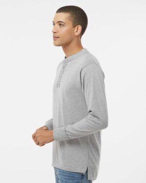 J. America Men's Vintage Brushed Jersey Henley - Image 12