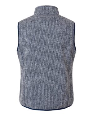 North End Women's Jasper Jacquard Fleece Vest - Image 6