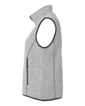 North End Women's Jasper Jacquard Fleece Vest - Image 10
