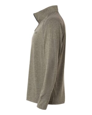 HUK Men's Airweight Heather Quarter-Zip Pullover - Image 3