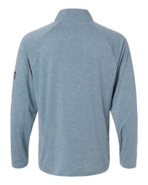 HUK Men's Airweight Heather Quarter-Zip Pullover - Image 5