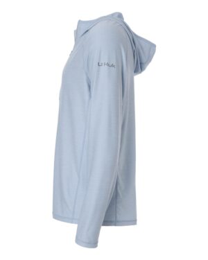 HUK Men's Atoll Half-Zip Hooded Pullover - Image 9