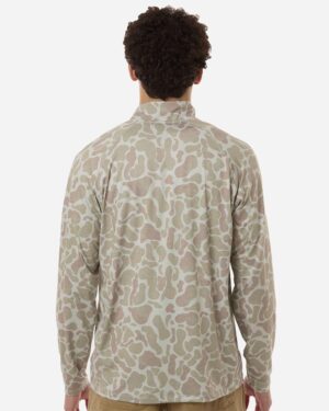 HUK Men's Airweight KC Printed Quarter-Zip Pullover - Image 6