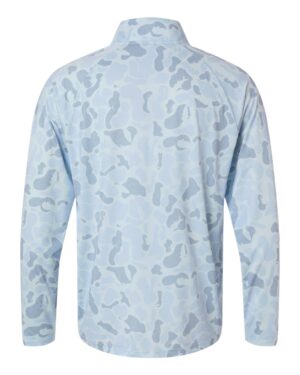 HUK Men's Airweight KC Printed Quarter-Zip Pullover - Image 8