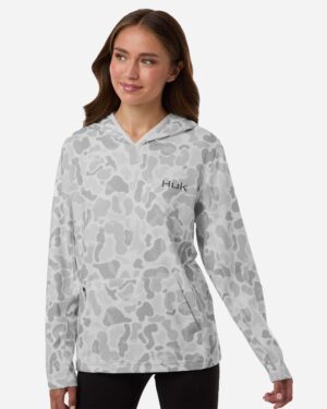 HUK Women's Coldfront+ KC Print Hooded Sweatshirt - Image 4