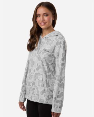 HUK Women's Coldfront+ KC Print Hooded Sweatshirt - Image 5