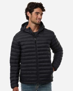 Weatherproof Men's Lightweight Poly-filled Hooded Puffer Jacket - Image 4