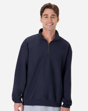 Hanes Men's Beefy® Sweats Premium Heavyweight Quarter-Zip Sweatshirt - Image 7