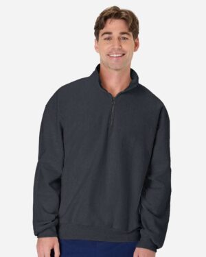 Hanes Men's Beefy® Sweats Premium Heavyweight Quarter-Zip Sweatshirt - Image 19