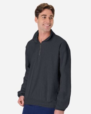 Hanes Men's Beefy® Sweats Premium Heavyweight Quarter-Zip Sweatshirt - Image 20