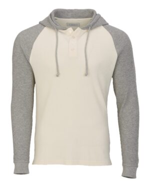 Boxercraft Unisex Waffle Knit Pullover Hooded Long Sleeve T-Shirt - Image 5