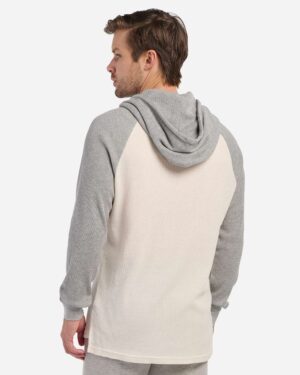 Boxercraft Unisex Waffle Knit Pullover Hooded Long Sleeve T-Shirt - Image 8