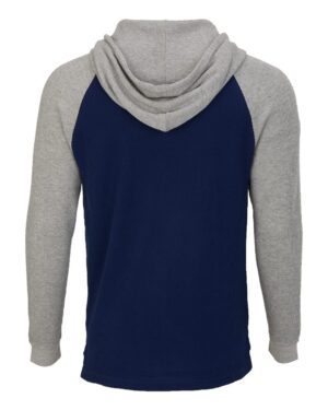 Boxercraft Unisex Waffle Knit Pullover Hooded Long Sleeve T-Shirt - Image 10