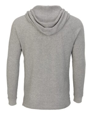 Boxercraft Unisex Waffle Knit Pullover Hooded Long Sleeve T-Shirt - Image 14