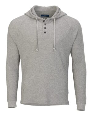 Boxercraft Unisex Waffle Knit Pullover Hooded Long Sleeve T-Shirt - Image 13