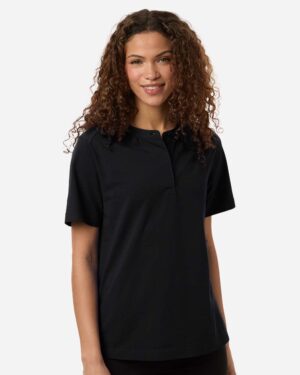 Devon & Jones Women's Seaton Pebble Textured Polo - Image 4