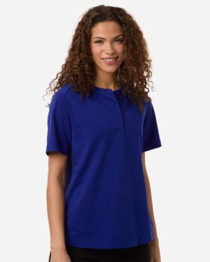 Devon & Jones Women's Seaton Pebble Textured Polo - Image 22