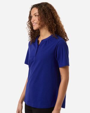Devon & Jones Women's Seaton Pebble Textured Polo - Image 23