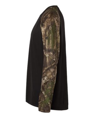 RealTree Unisex Realtree® Performance Colorblocked Long Sleeve T-Shirt - Image 3